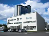 Tónskóli Sigursveins á Engjateigi 1 í fallegu veðri